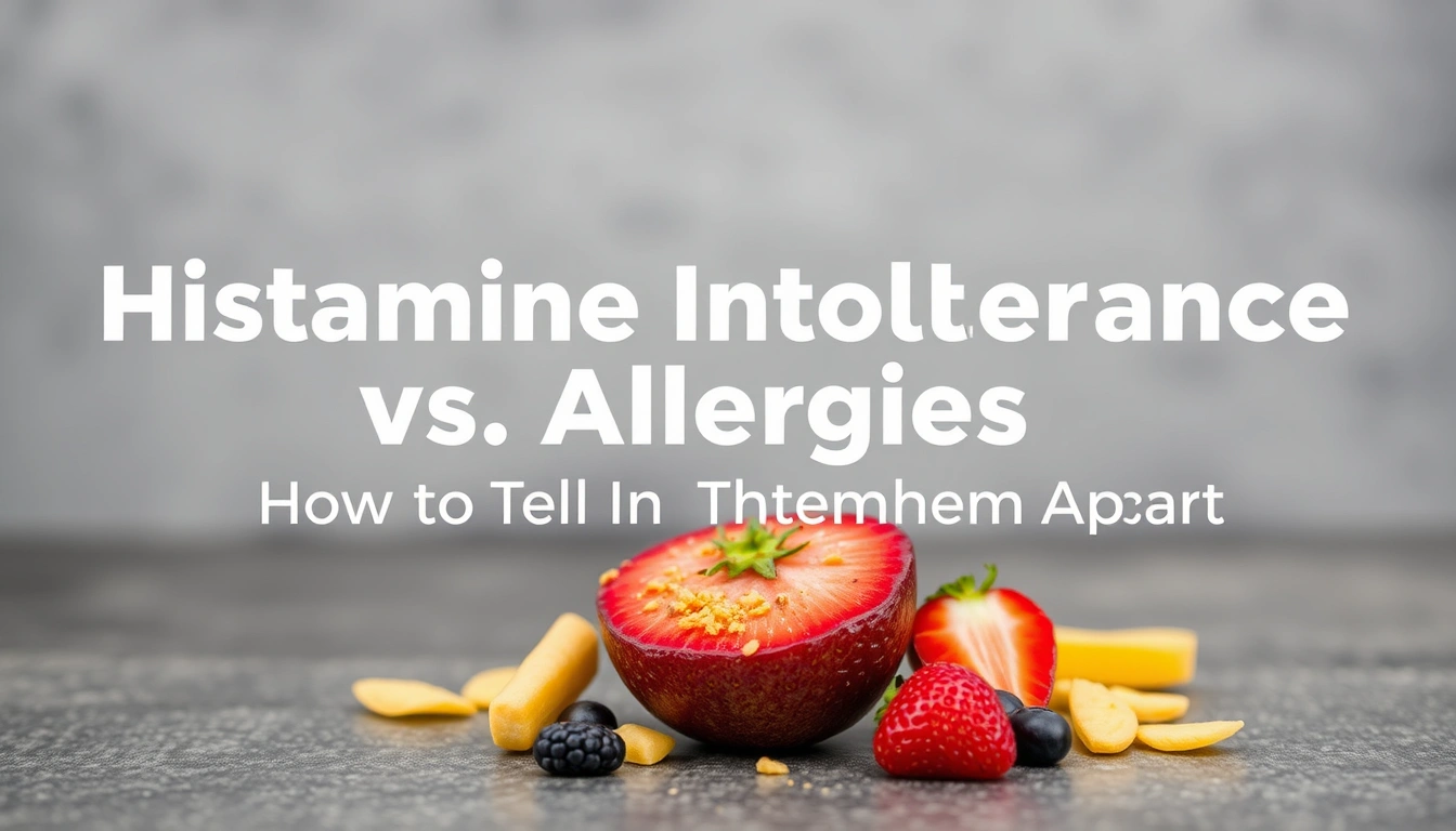 Histamine Intolerance vs. Allergies: How to Tell Them Apart