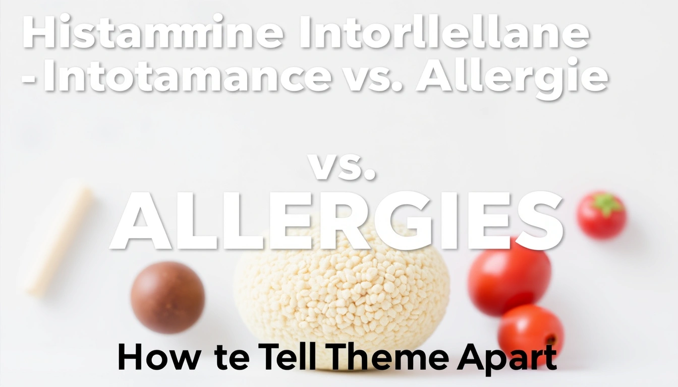 Histamine Intolerance vs. Allergies: How to Tell Them Apart