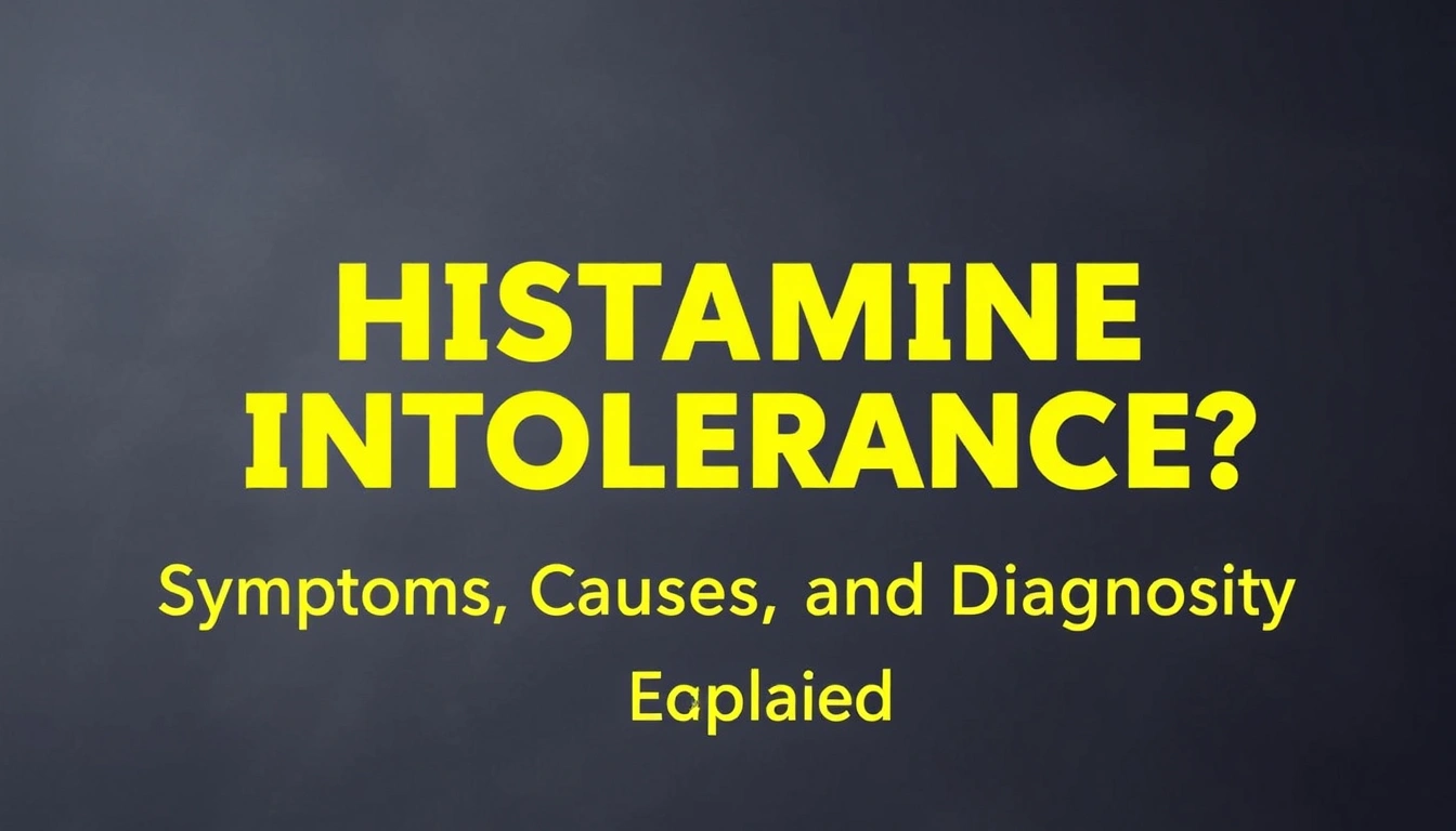 What Is Histamine Intolerance? Symptoms, Causes, and Diagnosis Explained